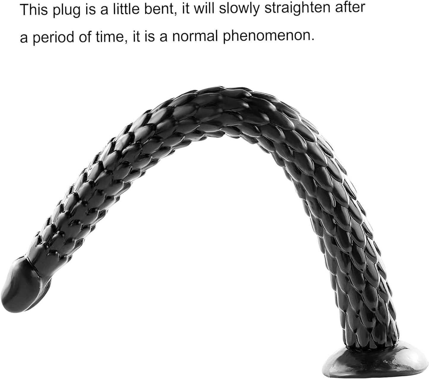 Super Long Anal Dildo, 16.14 "Snake Butt Plugs with Suction Cup, Prostate Massager Sex Toys for Men, Women