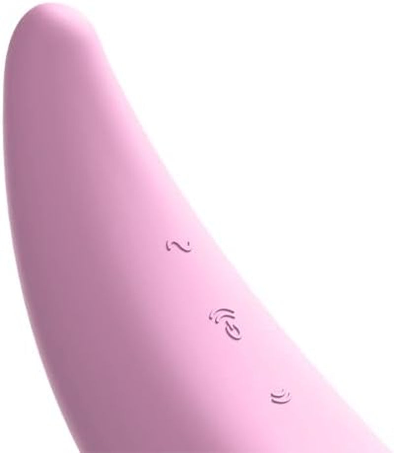Curvy 3+ | Air-Pulse Clitoris Stimulating Vibrator | Connect App | 2 Motors | Clitoral Sucking Pressure-Wave Technology & Vibration | Waterproof (IPX7) | Rechargeable Battery | Skin-Friendly Silicone