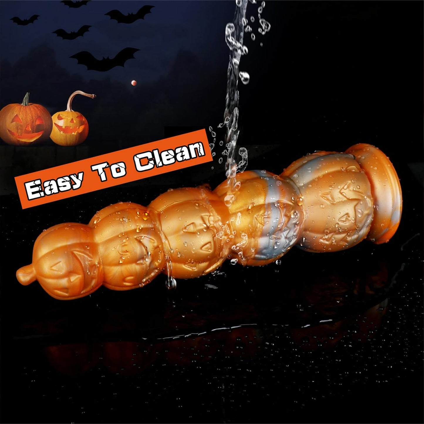 Huge Fantasy Monster Dildo, Thick Anal Dildo Anal Beads for Men, Large Long Silicone Dildo with Suction Cup,11 Inch Big Realistic Dildos for Women, Soft Fat Ribbed G Spot Prostate Fake Penis