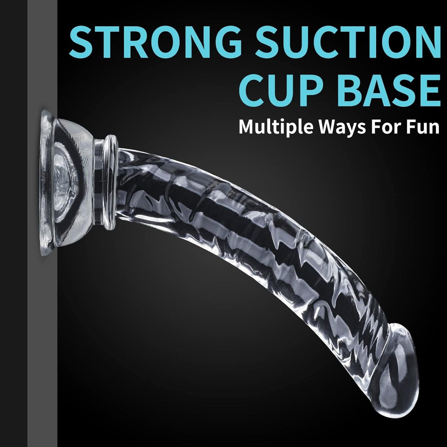 Anal Plug Training Sets, 3 Sizes Clear Anal Dildos with Strong Suction Cup Anal Prostate Vaginal G-Spot Sex Toys for Beginners to Advanced Users