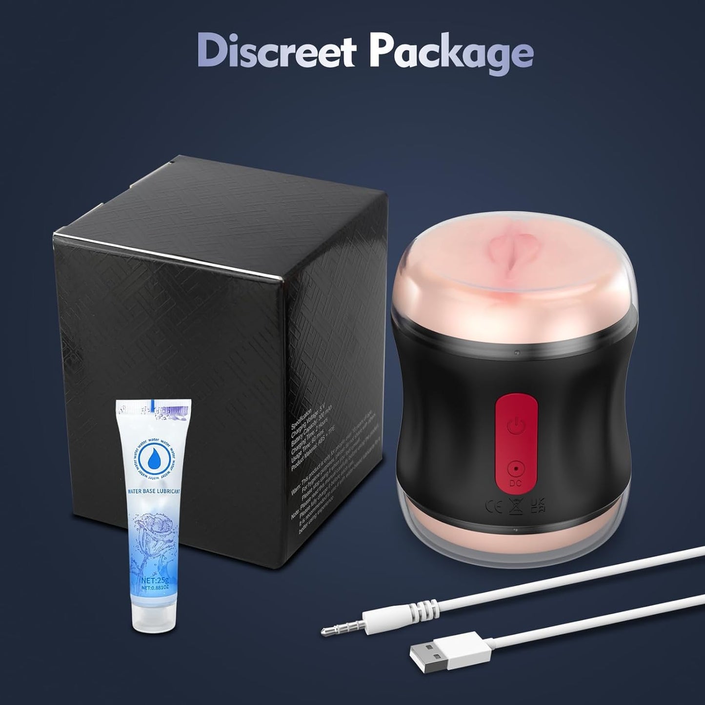 Adult Sex Toys Male Masturbator- Open Ended Powerful Vibration Pocket Pussy for Men, Male Stroker Vibrator Lifelike Vaginal Anal Blowjob Toy with 9 Modes, Plump and Soft Fleshy Realistic Masturbation