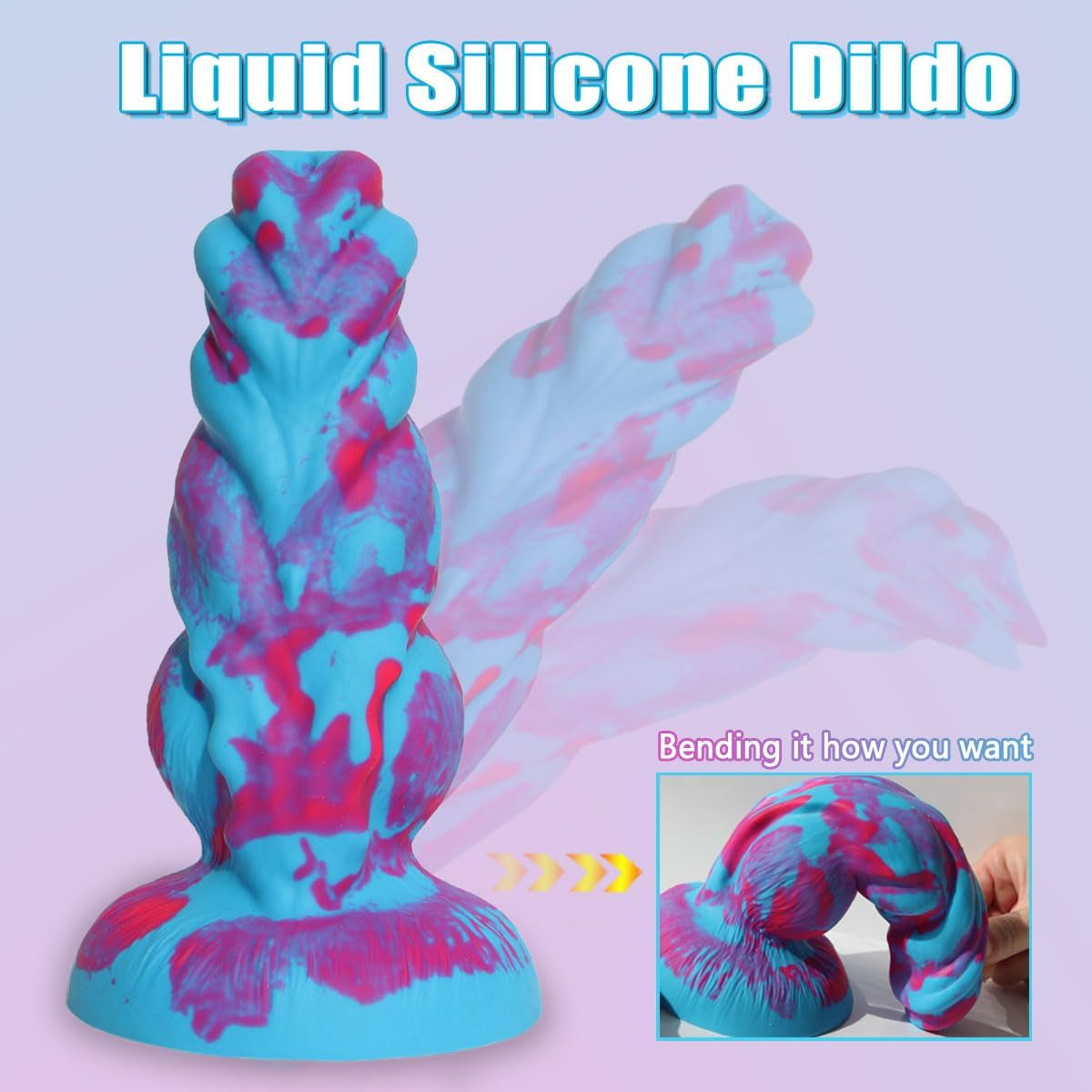 Huge Monster Dildo, Thick Dildo for G -Spot Stimulation and Anal Play,Liquid Silicone Dragon Dildo Sex Toys for Women and Men.