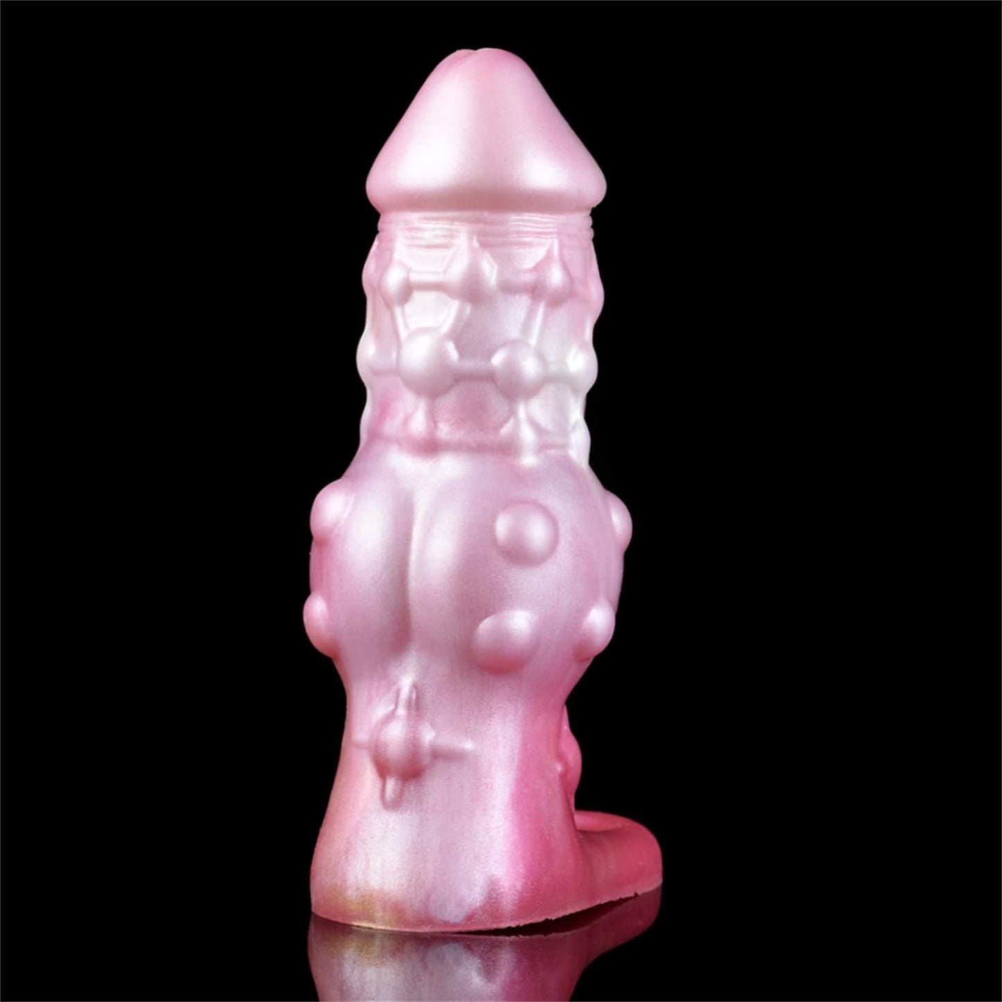 7.16" Monster Penis Sleeve Enlarger Silicone Penis Extension Sleeve with Cock Ring, Soft Men Penis Extender Cock Enlargement Male Adult Sex Toy