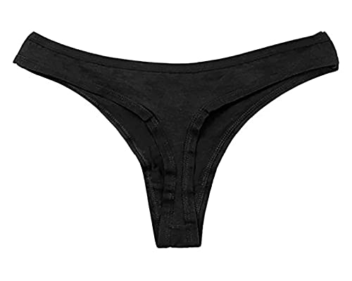 Wife Funny Women Fetish Underwear Black High Rise Thong, Dirty Undies, Navy, Small