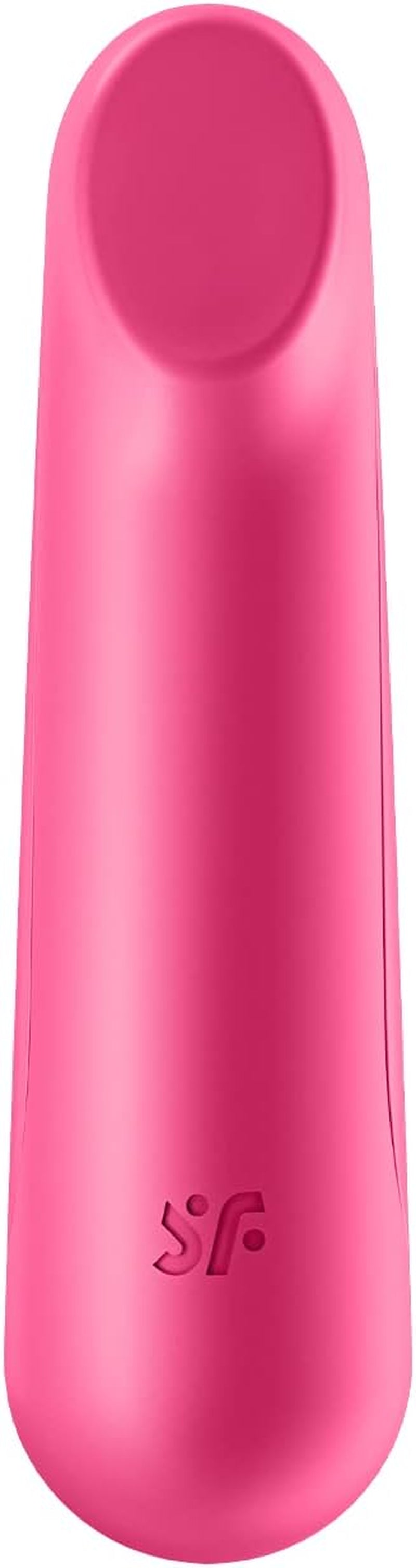 Ultra Power Bullet 3 Mini Bullet Vibrator - Clitoral Stimulator, Personal Massager, Flat Beveled Tip - Portable, Waterproof, Rechargeable, 9Cm (Red)