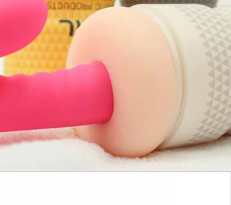 Silicone Men Masturbator - Snail Aircraft Cup Masturbator - Pocket Pussy Stroker with Realistic Mouth Textured Structure for Deepthroat and suction feel for Men Penis Training and Blowjob (Grey)