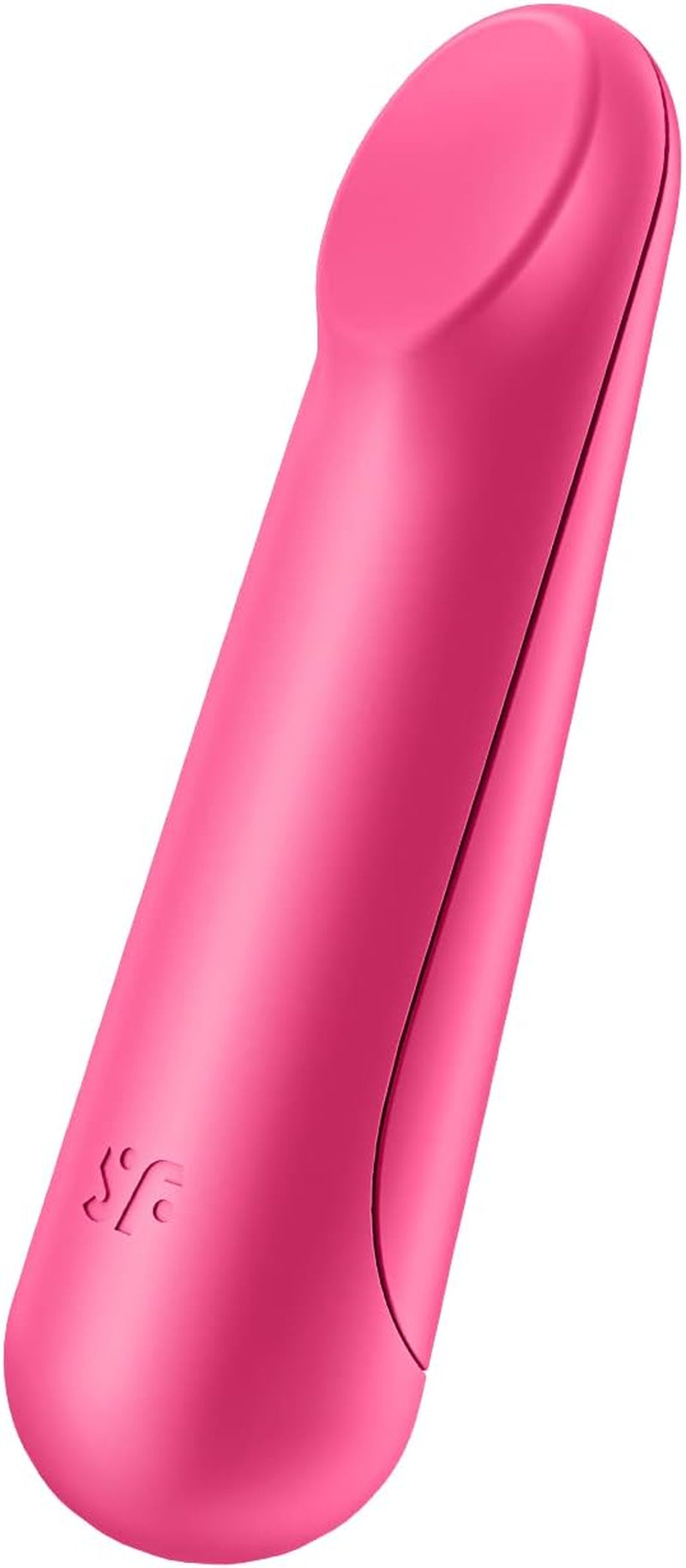 Ultra Power Bullet 3 Mini Bullet Vibrator - Clitoral Stimulator, Personal Massager, Flat Beveled Tip - Portable, Waterproof, Rechargeable, 9Cm (Red)