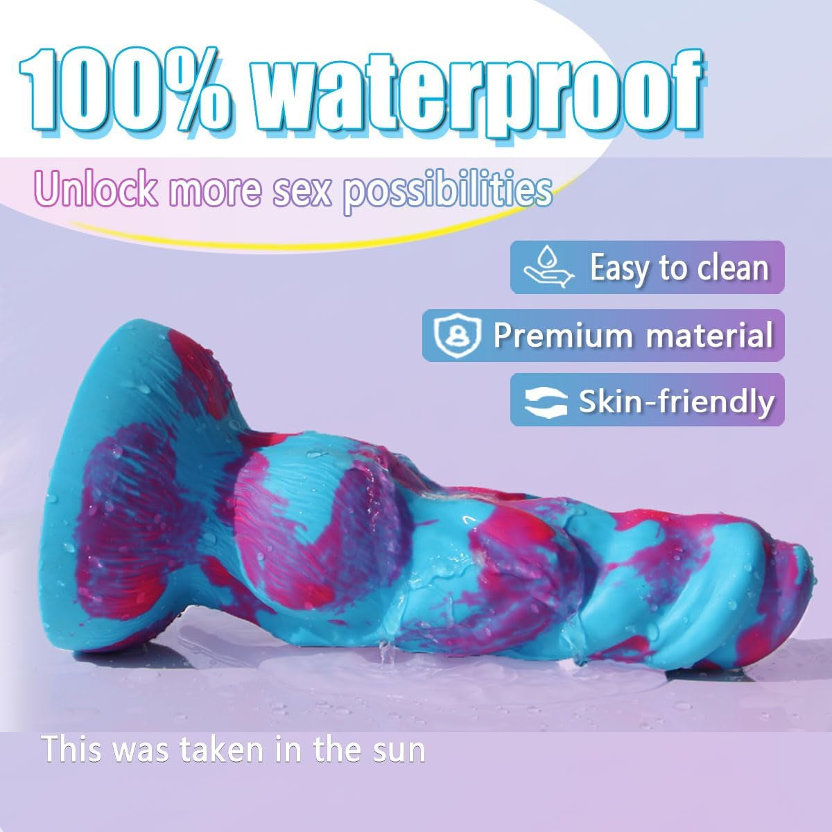 Huge Monster Dildo, Thick Dildo for G -Spot Stimulation and Anal Play,Liquid Silicone Dragon Dildo Sex Toys for Women and Men.