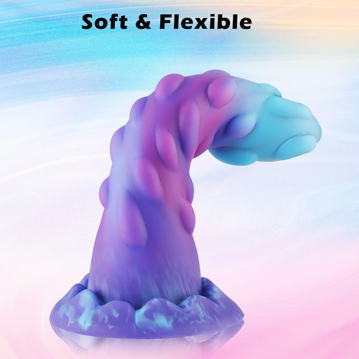 Monster Dildo Fantasy Dildo Slim Beginner Dildo, Lifelike Soft Silicone Knot Thin Dildos, Realistic Small Penis with Suction Cup, Sex Toys for Men and Women