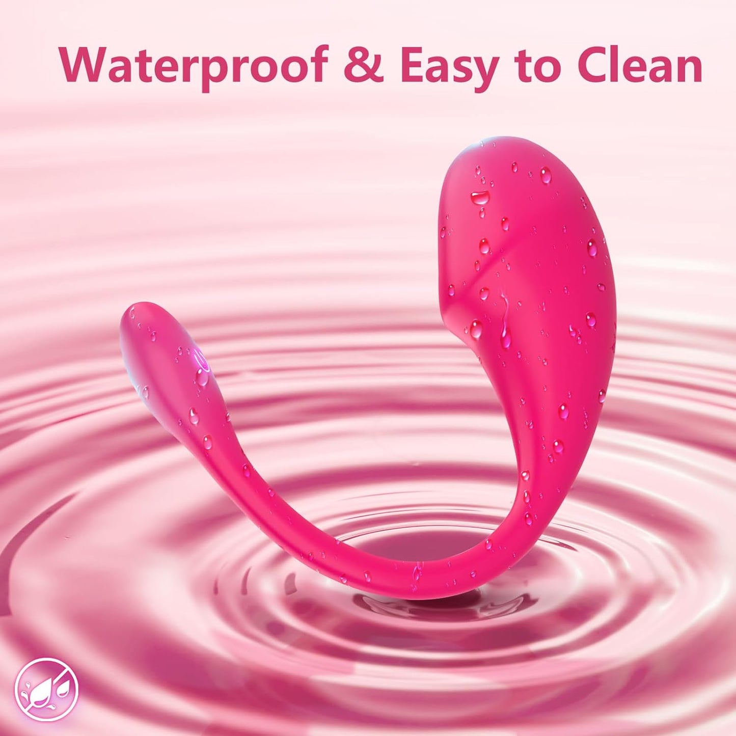 APP Control Massagers, Long Distance Silicone Wearable Massager for Relax, Waterproof Relax Powerful, USB Fast Charge,9 Speeds,Red