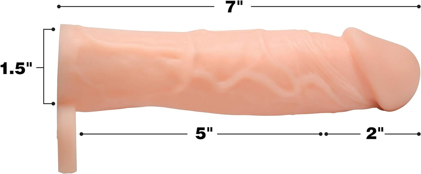 2 Inch Silicone Penis Extension 1 Count