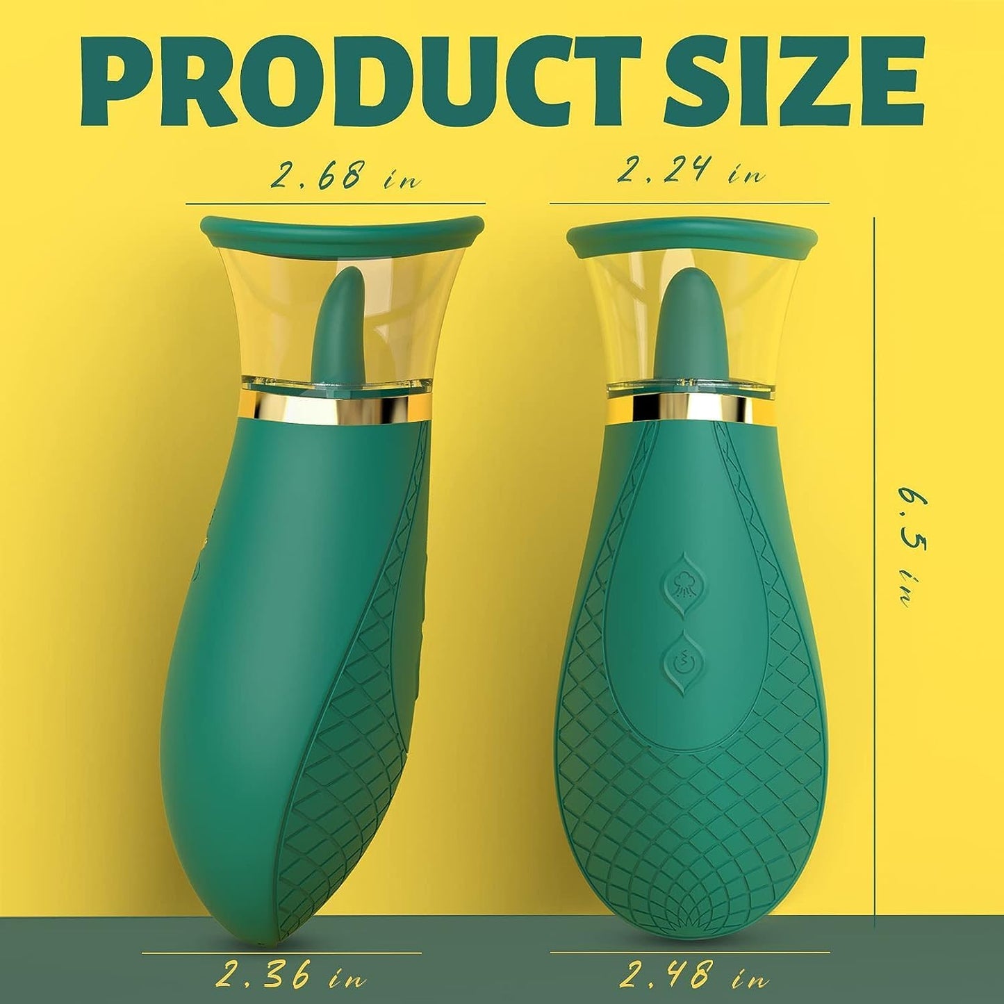 Clitoral Sucking Vibrator Sex Toys, 3 Sucking 9 Licking Modes Nipples Clit Sucker for Quick Orgasm, Tongue Vibrators Adult Toys for Women Couples