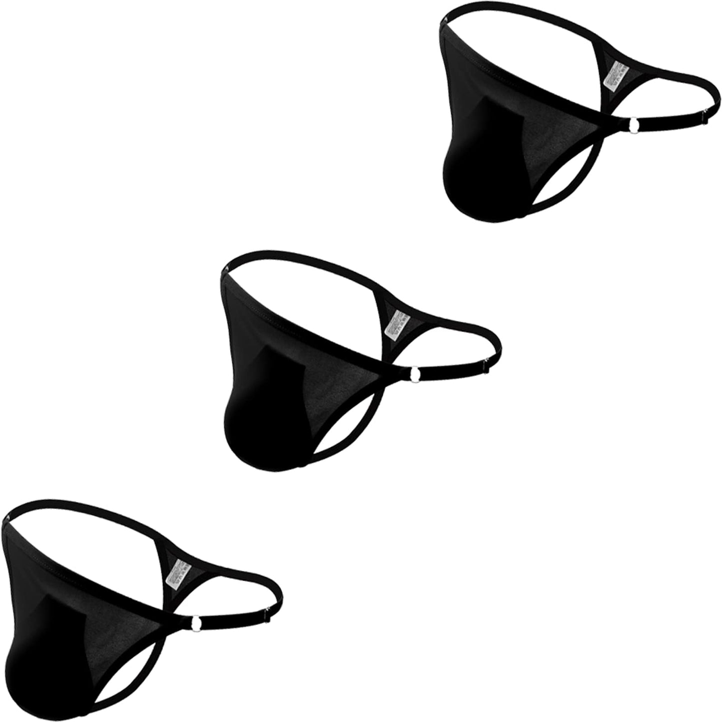 Faringoto Mens Thong Underwear Low Rise Thongs Panties Bikini Briefs