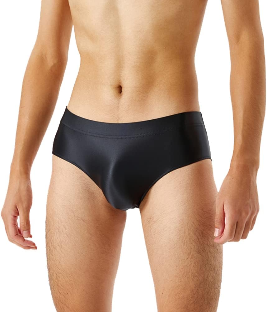 Summer Code Mens Sissy Panties Stretchy Silky Glossy Bikini Briefs Underwear Lingerie Underpants for Men, 6-pack Assorted 2, X-Large