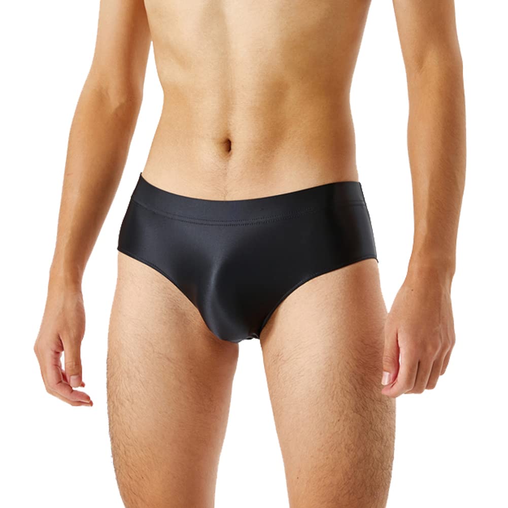 Summer Code Mens Sissy Panties Stretchy Silky Glossy Bikini Briefs Underwear Lingerie Underpants for Men, 6-pack Assorted 2, X-Large