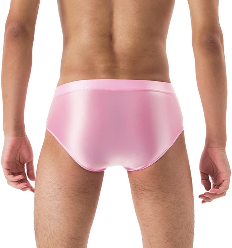 Summer Code Mens Sissy Panties Stretchy Silky Glossy Bikini Briefs Underwear Lingerie Underpants for Men, 6-pack Assorted 2, X-Large