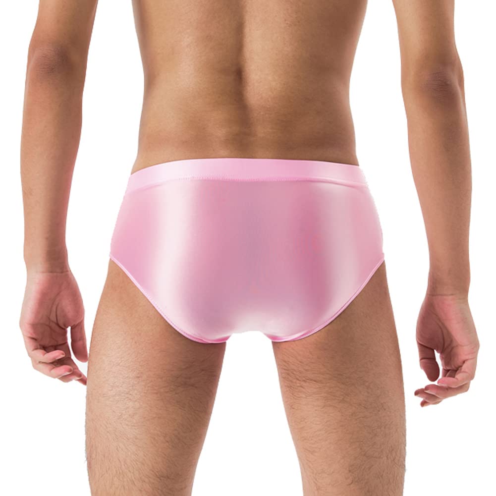 Summer Code Mens Sissy Panties Stretchy Silky Glossy Bikini Briefs Underwear Lingerie Underpants for Men, 6-pack Assorted 2, X-Large