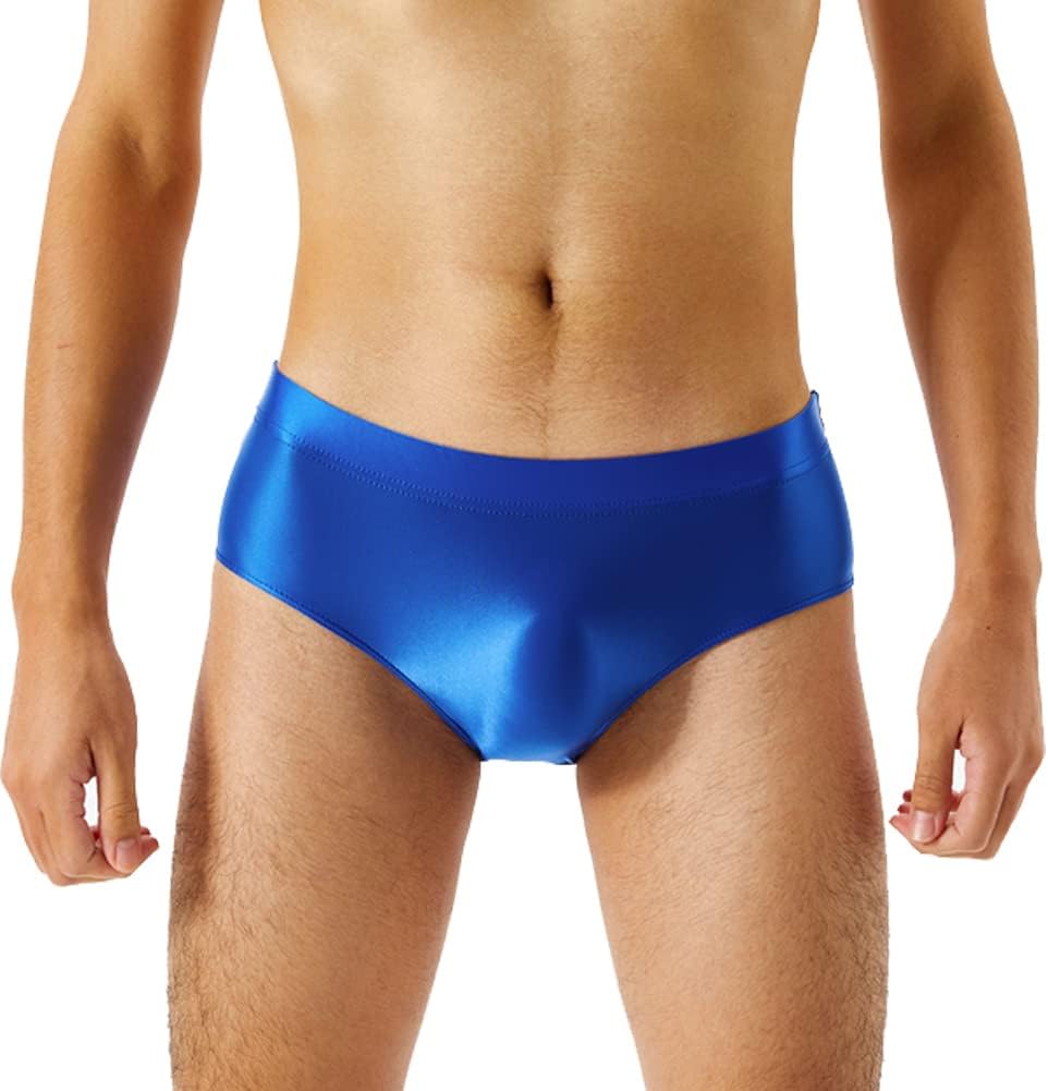 Summer Code Mens Sissy Panties Stretchy Silky Glossy Bikini Briefs Underwear Lingerie Underpants for Men, 6-pack Assorted 2, X-Large
