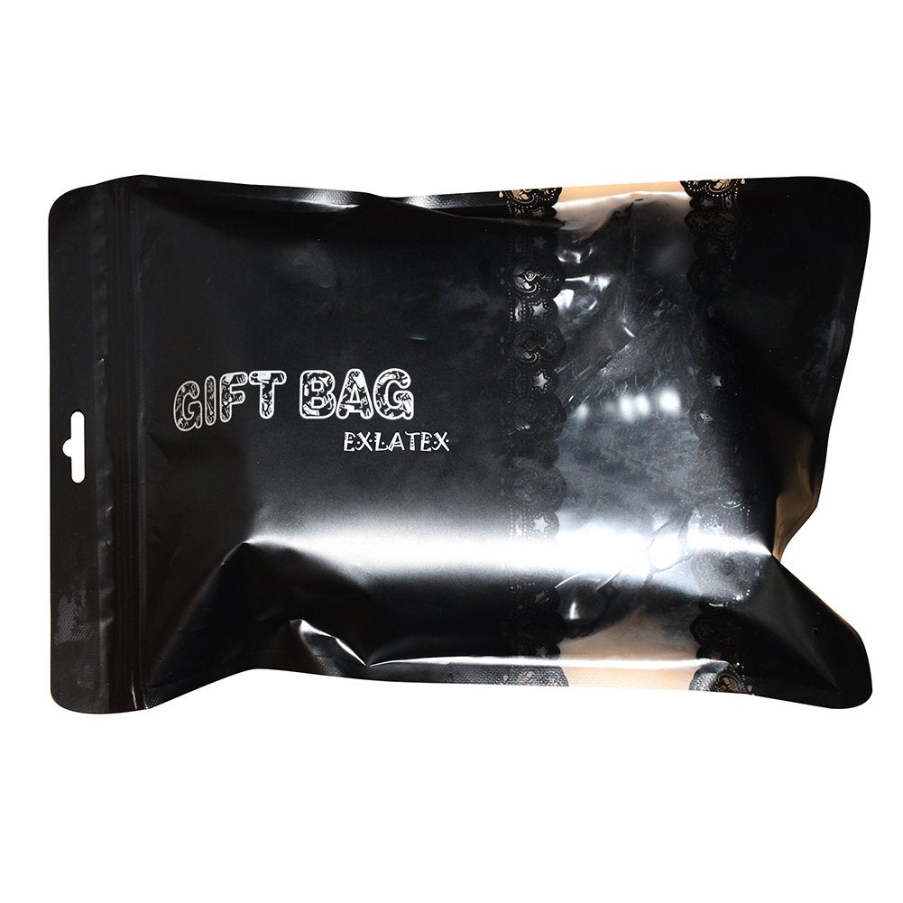 EXLATEX Women's Latex Rubber Thigh High Long Stockings Fetish