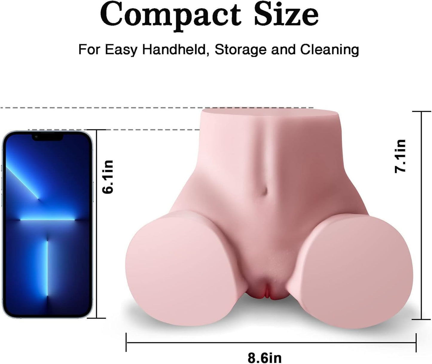 5.5LB Sex Doll Pocket Pussy Ass with Realistic Vagina Anus Sex, Sex Dolls Adult Toys Female Body Torso Love Doll Male Sex Toy for Men (8.6 X 7.1 X 4.7 Inch)