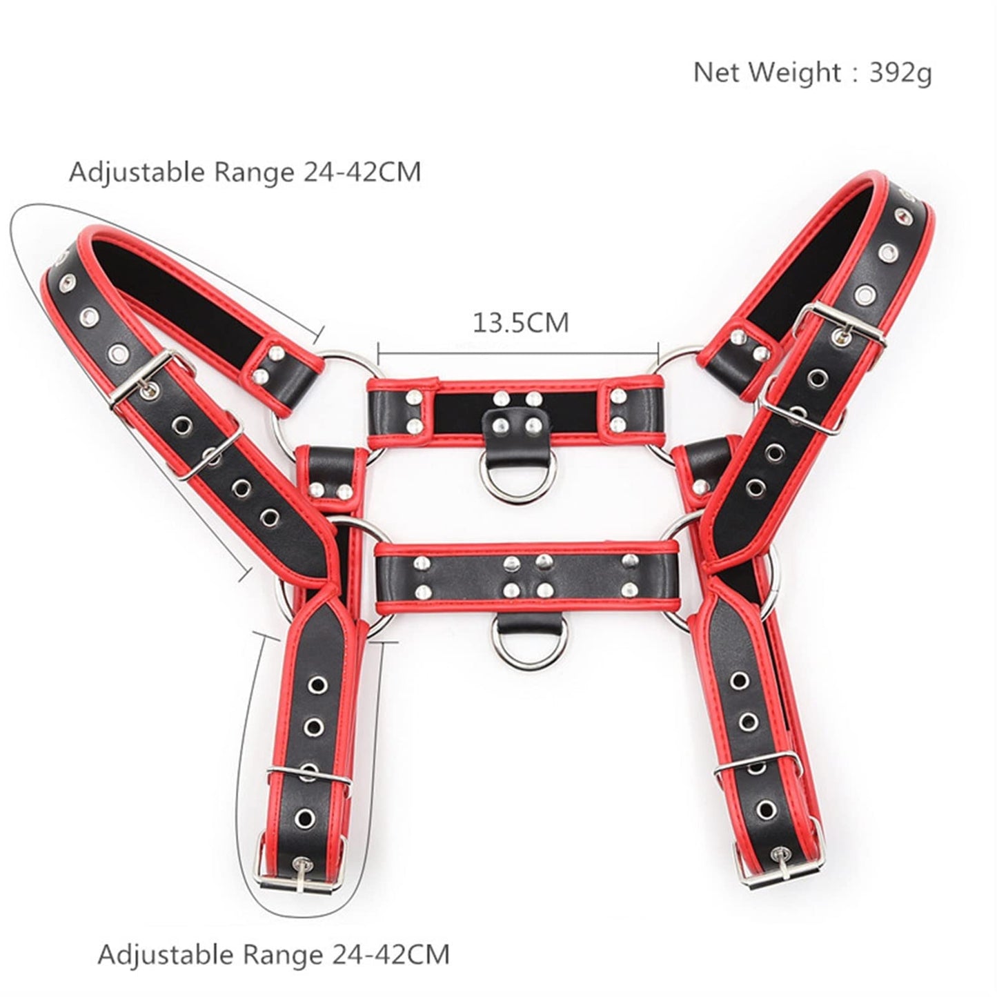 Fetish Gay Leather Chest Harness Men Adjustable Sexual Body Bondage Cage Harness Belts Rave Gay Clothing For Adult Sex (Color : Style 1)