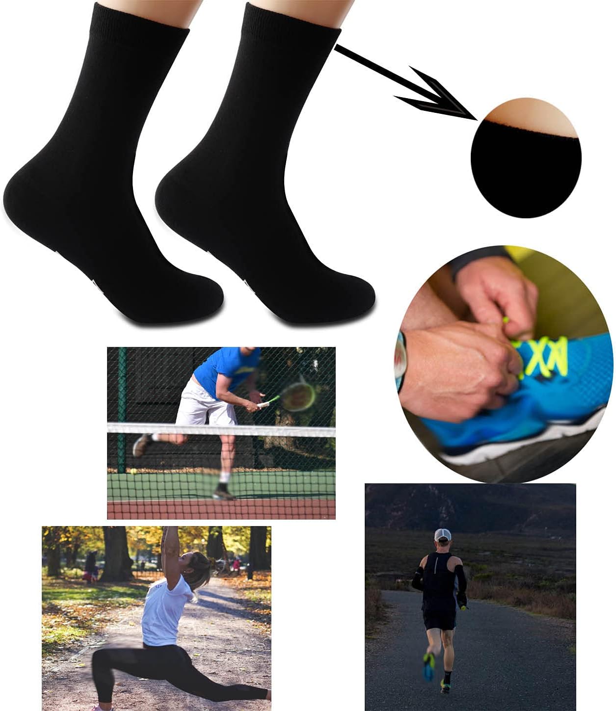 TSOTMO Tied Up Adult Sex Socks Couple Foreplay BDSM Erotic Gift Date Night Game Gift I'd Rather Be Tied Up and Choked Socks (C.Tied Up)