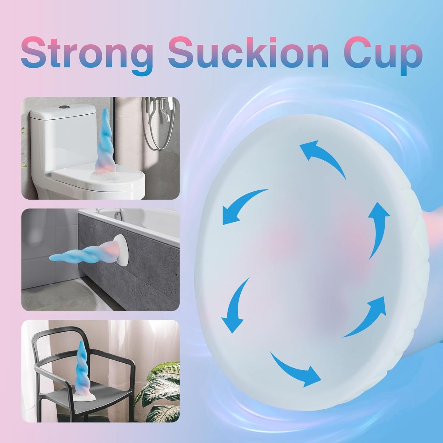 Huge Thick Monster Dildo for Women - 8.6 Inch Realistic Fantasy Big Silicone Anal Dildo with Strong Suction Cup, Soft Body Safe G Spot Dildo Prostate Massager Adult Sex Toys for Female and Couples