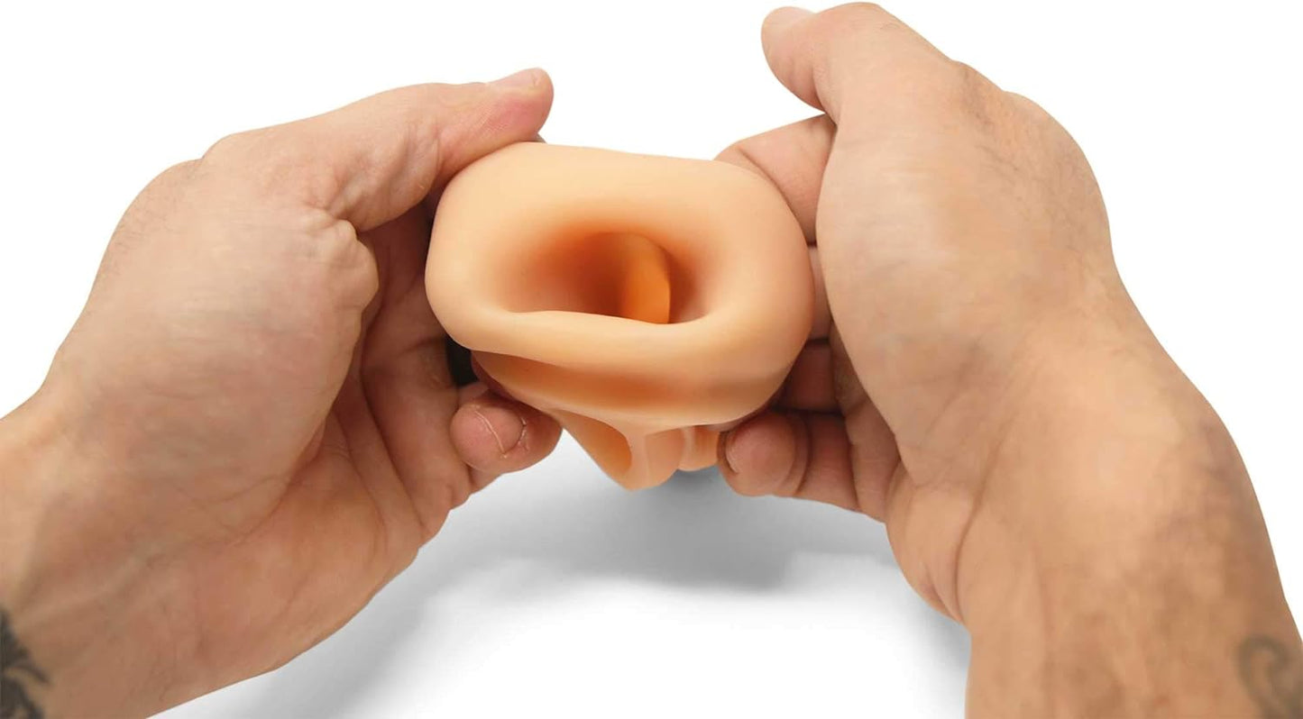 Natural Penis Extension Sleeve for Men by , 6.5 Inch Realistic Medical Grade Silicone Erection Enhancing Cock Sheath, Flesh Color