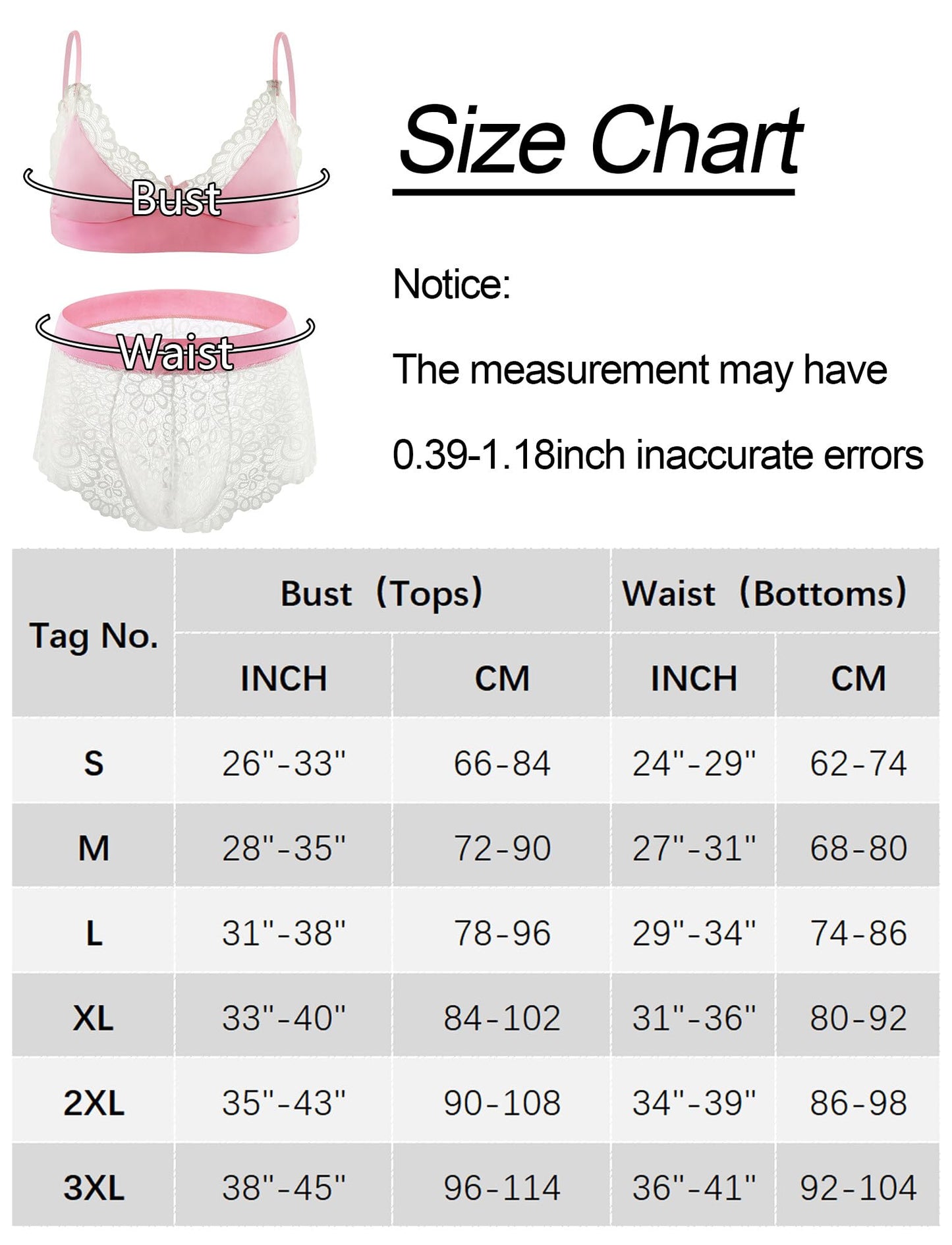 Men’s Sissy Lace Underwear Sheer Floral Lingerie Stretch Breathable Low Rise Panties Crossdressers Stockings 4pcs Pink M
