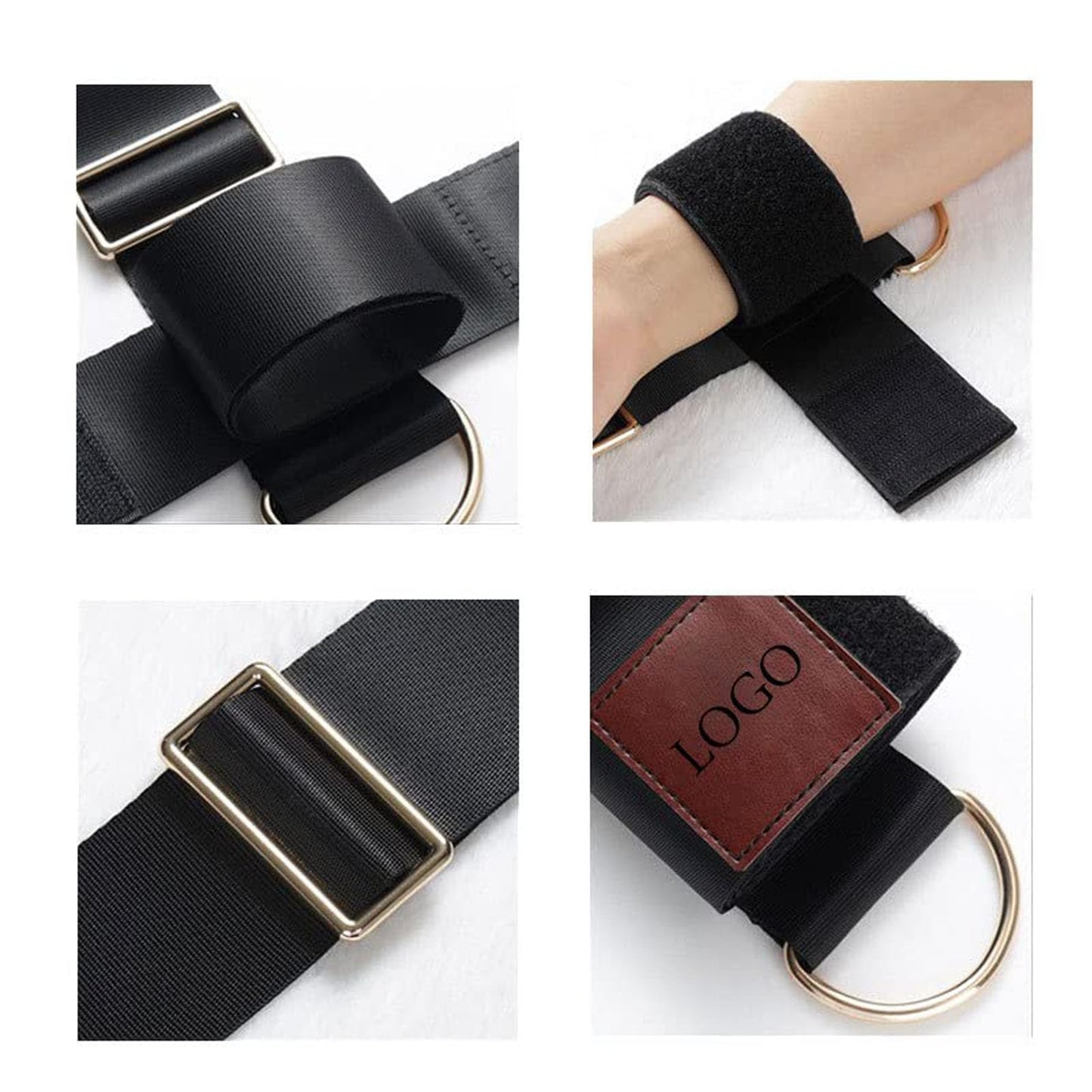 Sex Bondage BDSM Kit Bed Restraints Set, Super Easy Install Sex Rope Adjustable Straps, Sex Toys with Handcuffs Ankle Cuff for Adults Women Couples Game Pleasure,Quick 3-Minute Installation