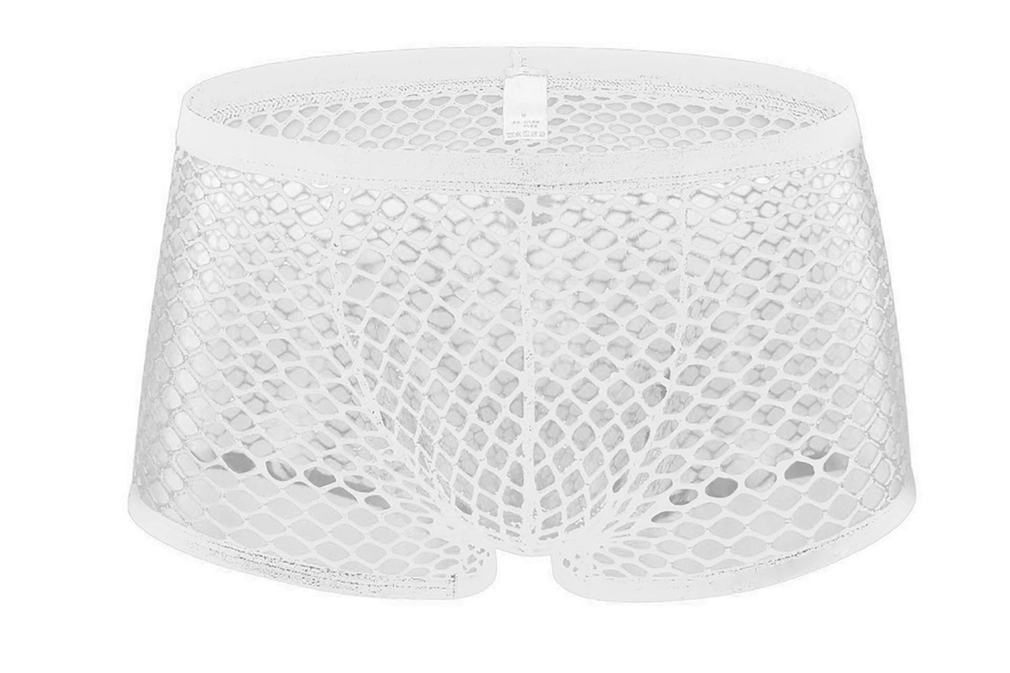 Swbreety Men's Sexy Lingerie Mesh Transparent Boxer Briefs Underwear Panties White