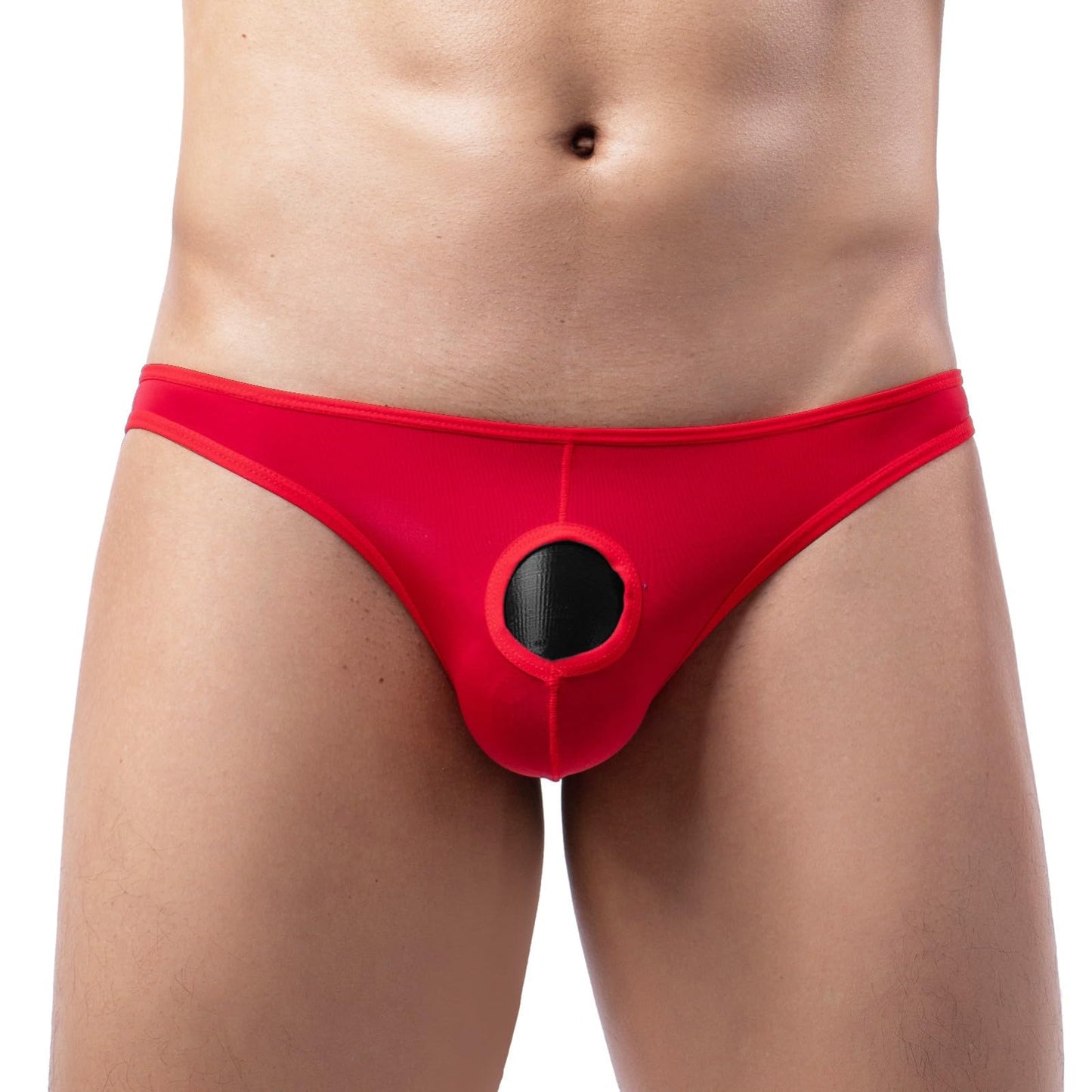 TIEVOSA Sissy Crossdressing Gay Lingerie Men's G-String Thong,Modal T-Back Sexy Brief Bikini Underwear Corset for Sissy Lingerie for Men Sissy Crossdressing Gay Lingerie Red