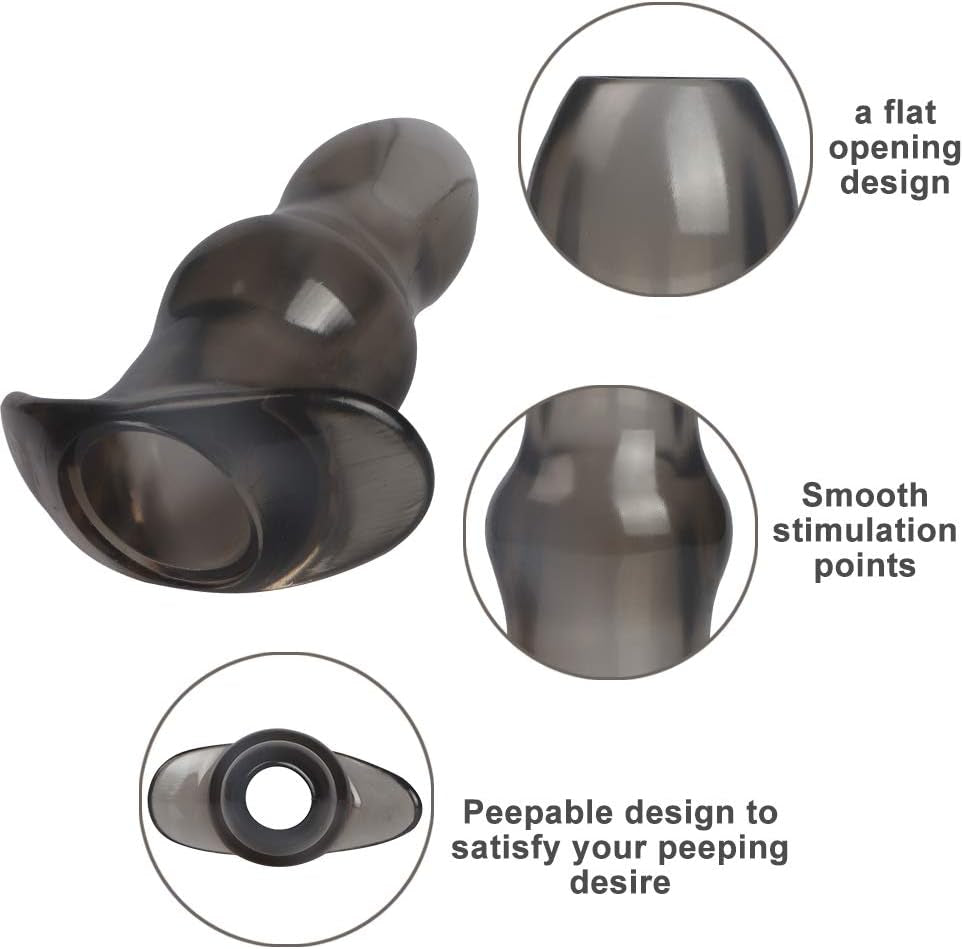 GZI6-3 Hollow Plug Sizes, Silicone Exercise Plug Kit for Men and Women (Brown)