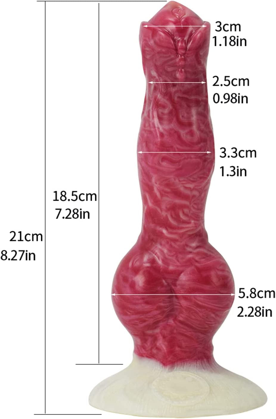 Lifelike Squirting Animal Dildo with Suction Cup Ejaculating Silicone Dog Dildos Anal Adult Sex Toys 8Inches