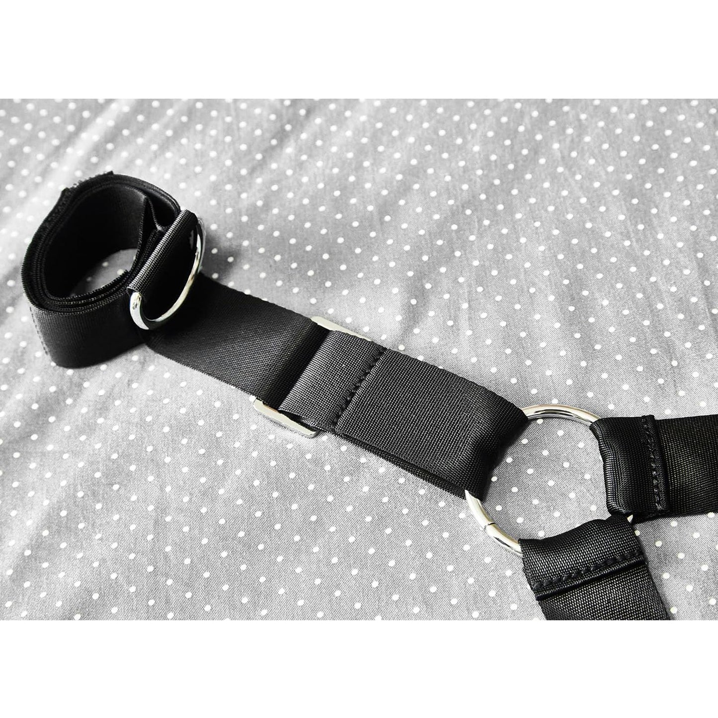 Sex Bondage BDSM Kit Bed Restraints Set, Super Easy Install Sex Rope Adjustable Straps, Sex Toys with Handcuffs Ankle Cuff for Adults Women Couples Game Pleasure,Quick 3-Minute Installation