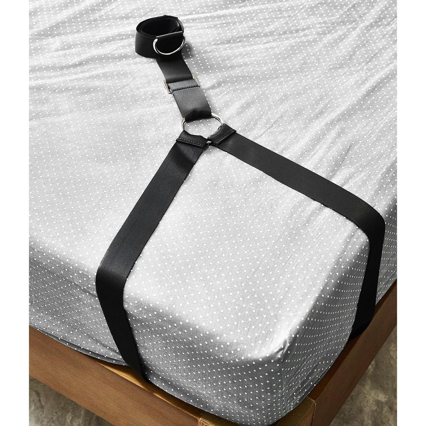 Sex Bondage BDSM Kit Bed Restraints Set, Super Easy Install Sex Rope Adjustable Straps, Sex Toys with Handcuffs Ankle Cuff for Adults Women Couples Game Pleasure,Quick 3-Minute Installation