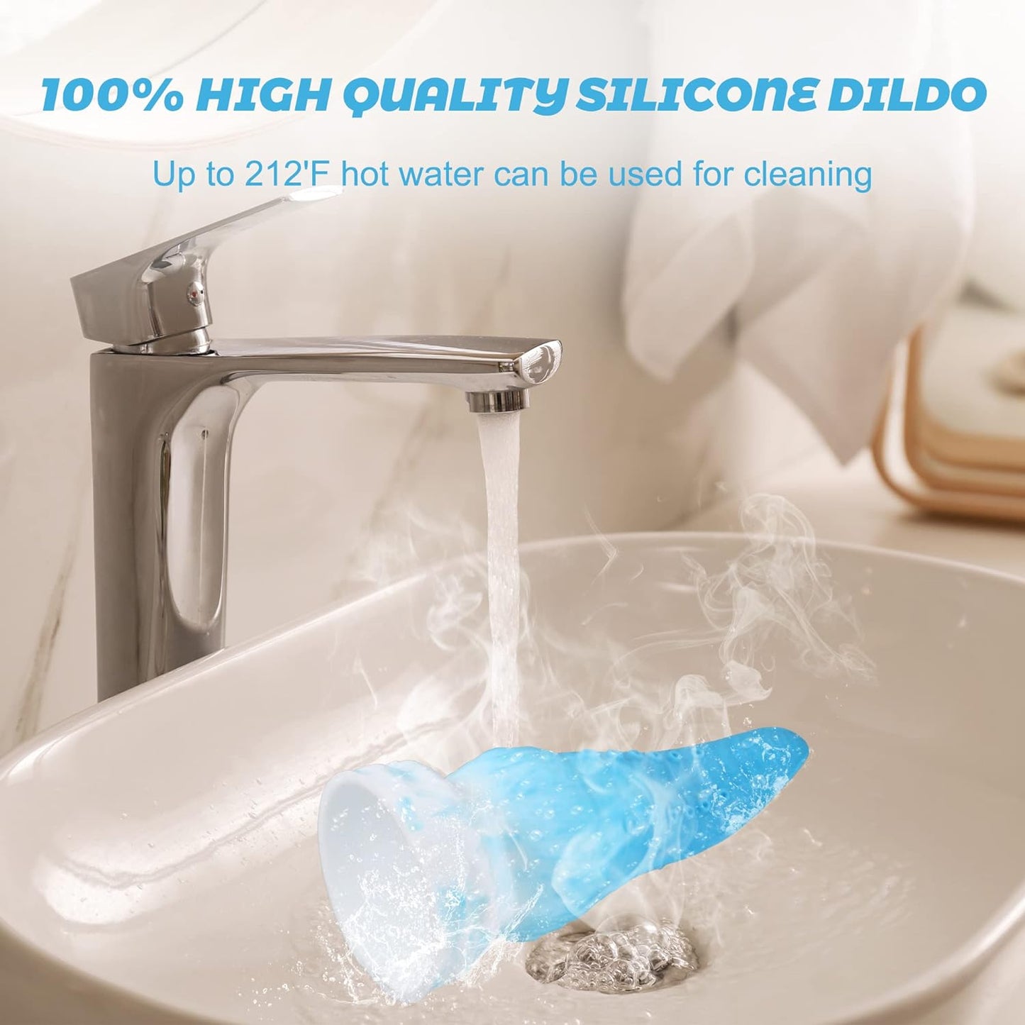 Tentacle Dildo Octopus Anal Plug Liquid Silicone, Monster Dildo Adult Sex Toy with Strong Suction Cup for Vaginal G-Spot & Anal Play Suitable for Beginner