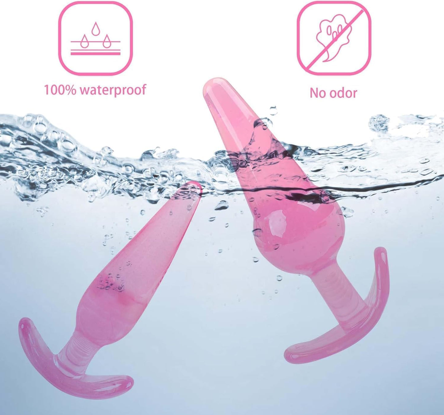 Classic Durable Silicone Training Male Exercise Suction Cup Plug Kit of Various Sizes for Games in the Room -42