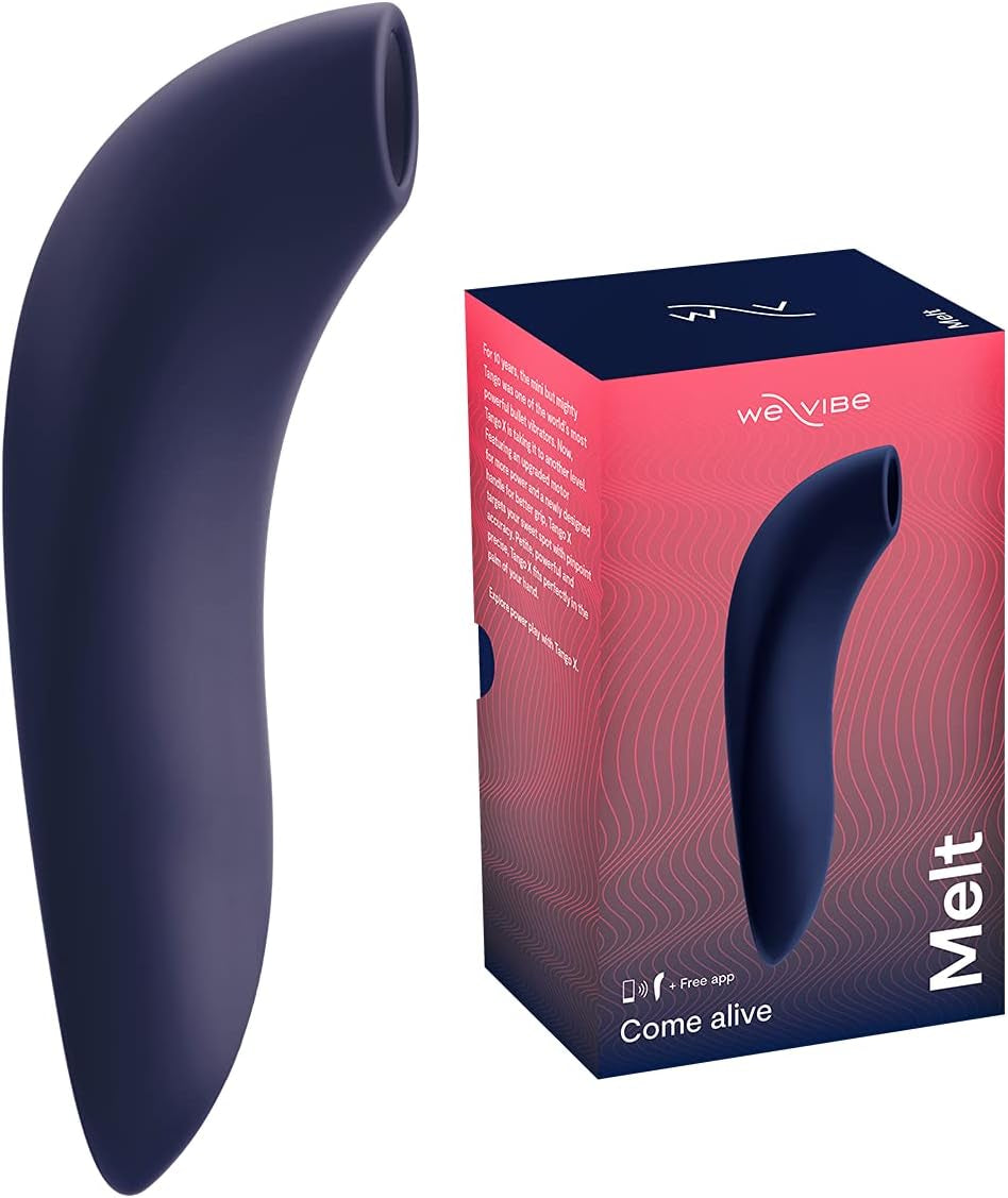 Melt Clitoral Sucking Toy for Couples - Clit Stimulator with 12 Suction Speeds - Waterproof Sucker Vibrator - App Controlled - Rechargeable Vibrating Adult Sex Toys for Women - Midnight Blue