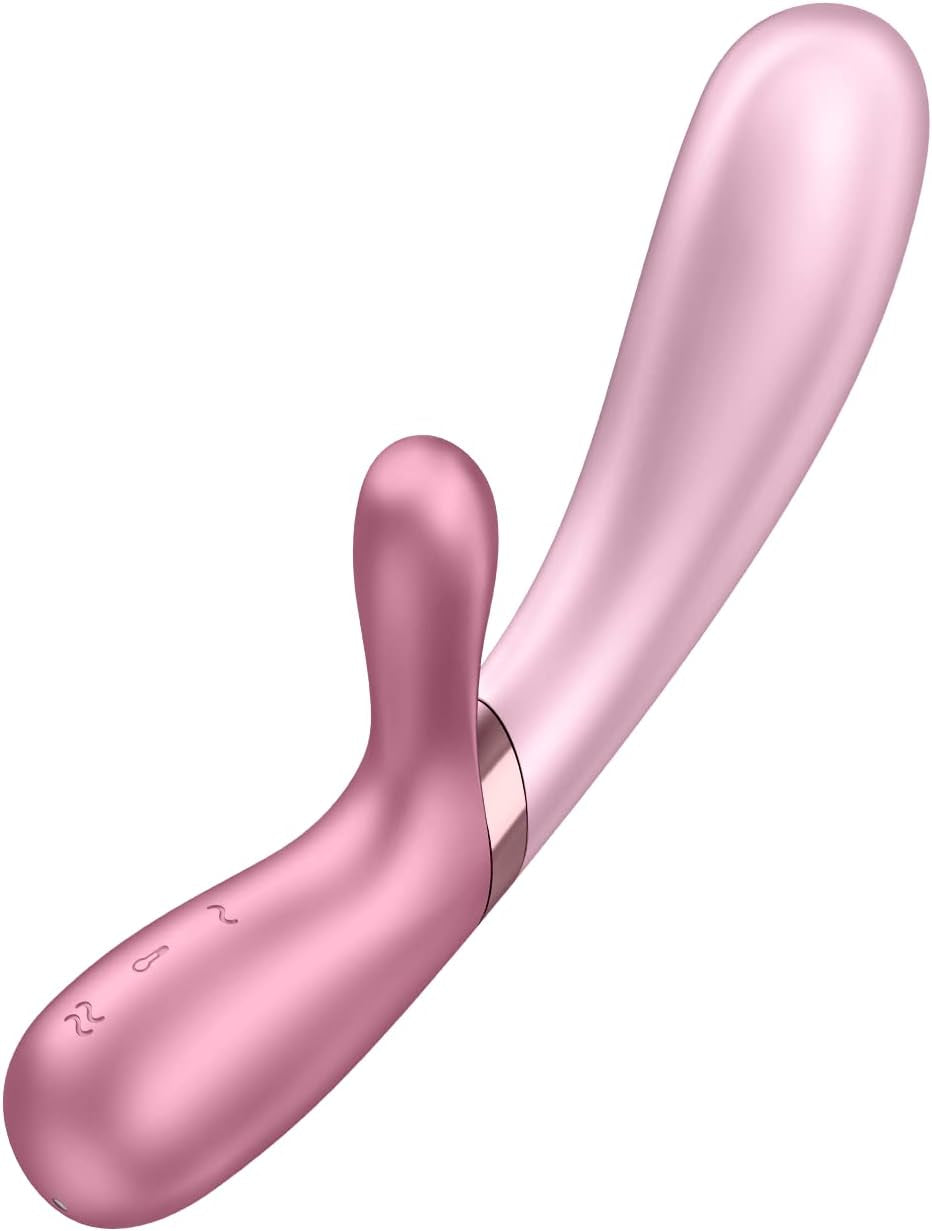 Hot Lover | Rabbit Vibrator | 2 Motors | Heat Function | 20 Cm | Waterproof (IPX7) | Rechargeable Battery | Skin-Friendly Silicone