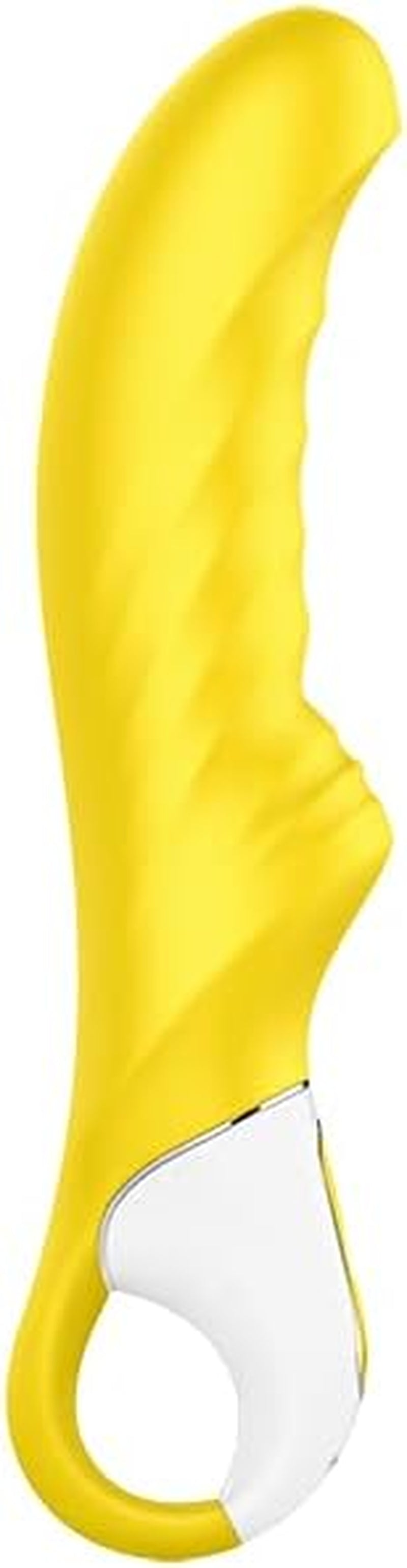 Yummy Sunshine G-Spot Vibrator - Vibrating Dildo, Ribbed Shaft, 12 Vibration Programs, Retaining Ring - Soft Silicone, Waterproof, Rechargeable