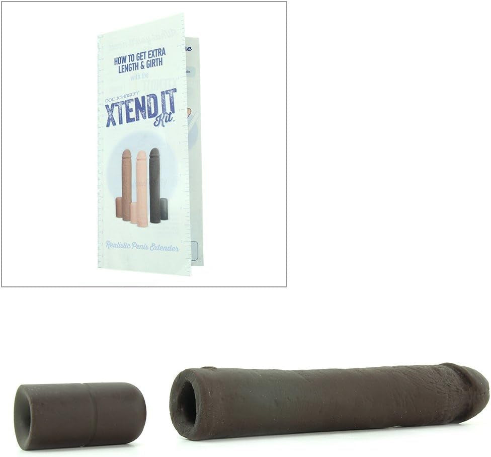 Xtend It Kit - Realistic and Customizable Penis Extension Kit - Add 1-To-3 Inches - Black