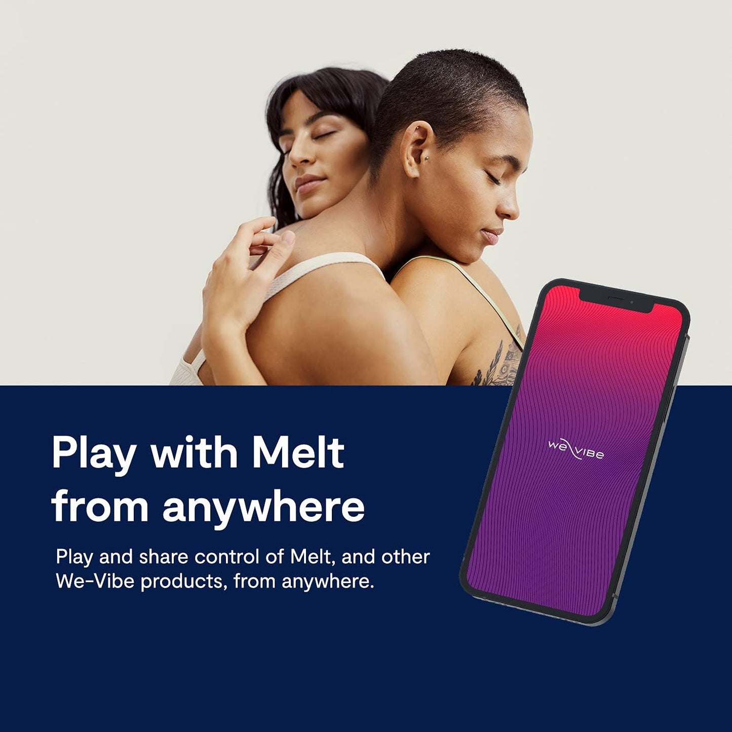 Melt Clitoral Sucking Toy for Couples - Clit Stimulator with 12 Suction Speeds - Waterproof Sucker Vibrator - App Controlled - Rechargeable Vibrating Adult Sex Toys for Women - Midnight Blue
