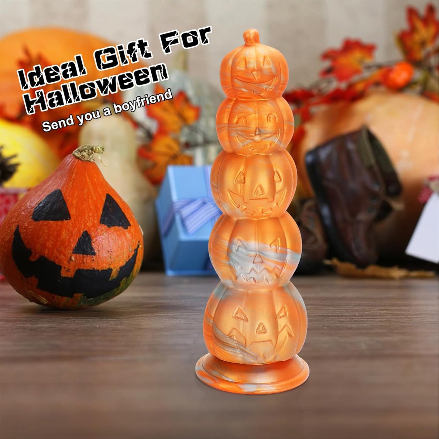 Huge Fantasy Monster Dildo, Thick Anal Dildo Anal Beads for Men, Large Long Silicone Dildo with Suction Cup,11 Inch Big Realistic Dildos for Women, Soft Fat Ribbed G Spot Prostate Fake Penis