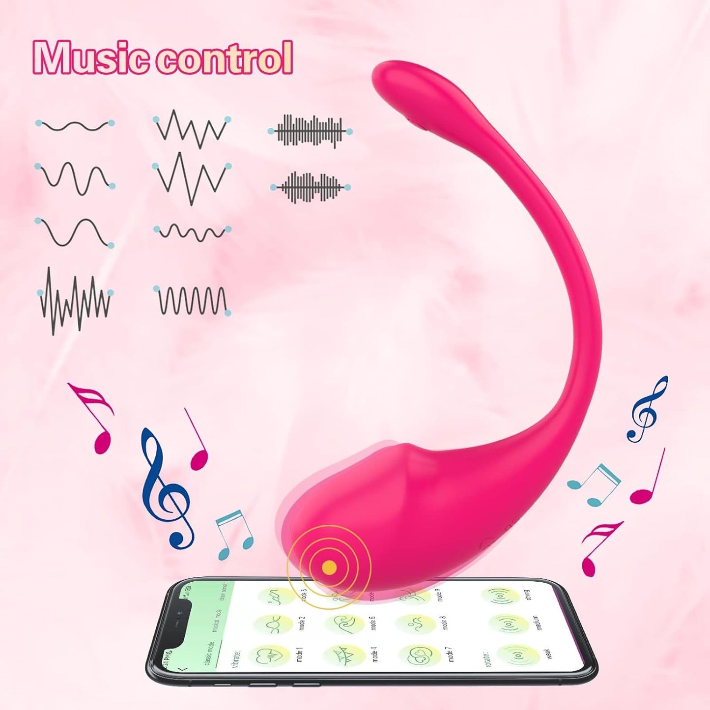 Long Distance Control Women Vibrateur Massage - Quiet, Powerful, Waterproof, 10 Speeds, USB Charging, Red SG1214V2.112, Ship from Canada