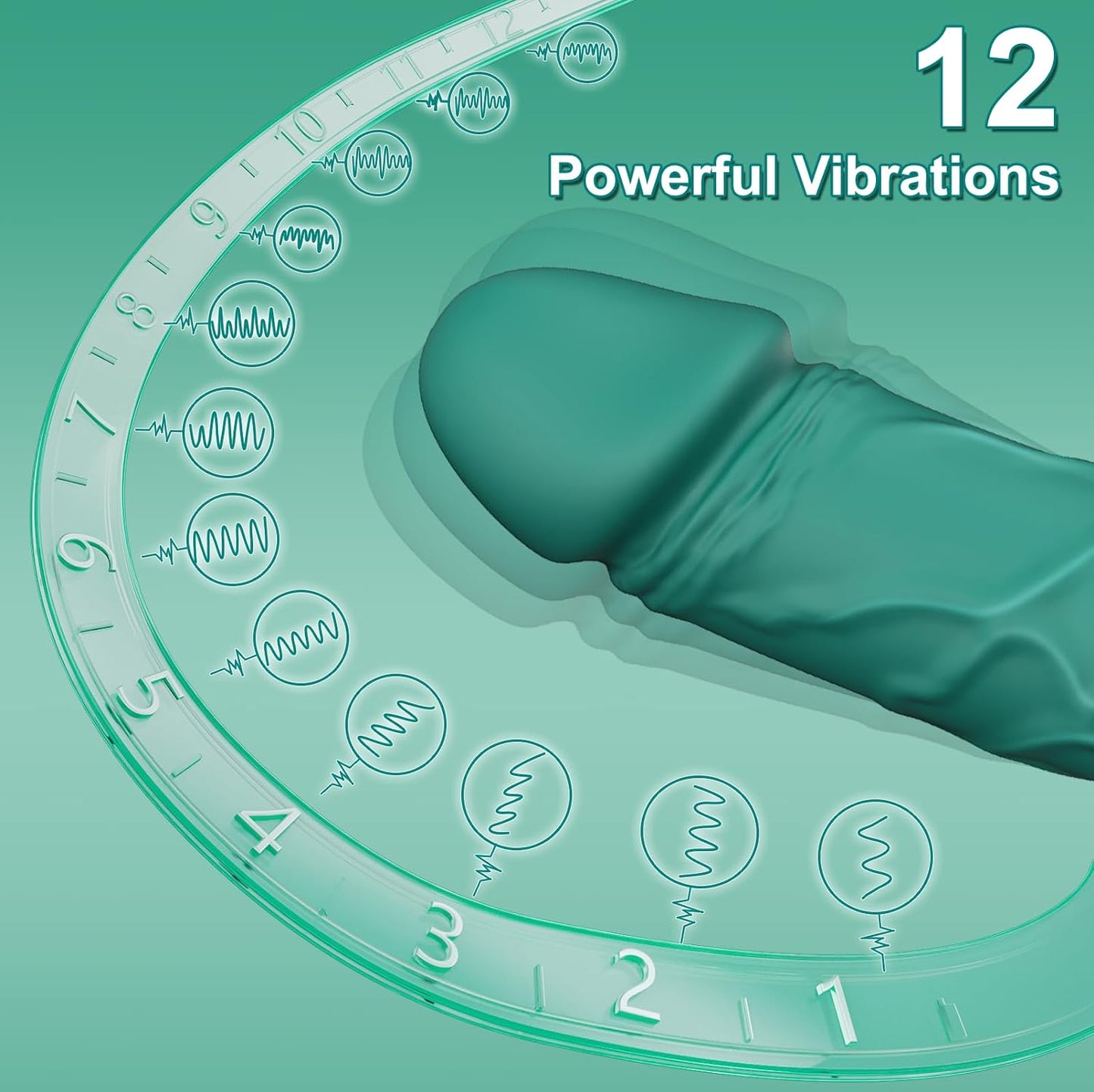 G Spot Dildo Vibrator Sex Toys - Adult Sex Toys Realistic Anal Dildo for Women with LED Display, 12 Powerful Vibrations Clitoris Vibrator Wand Sex Toys for Female Male G Spot Anal Stimulation