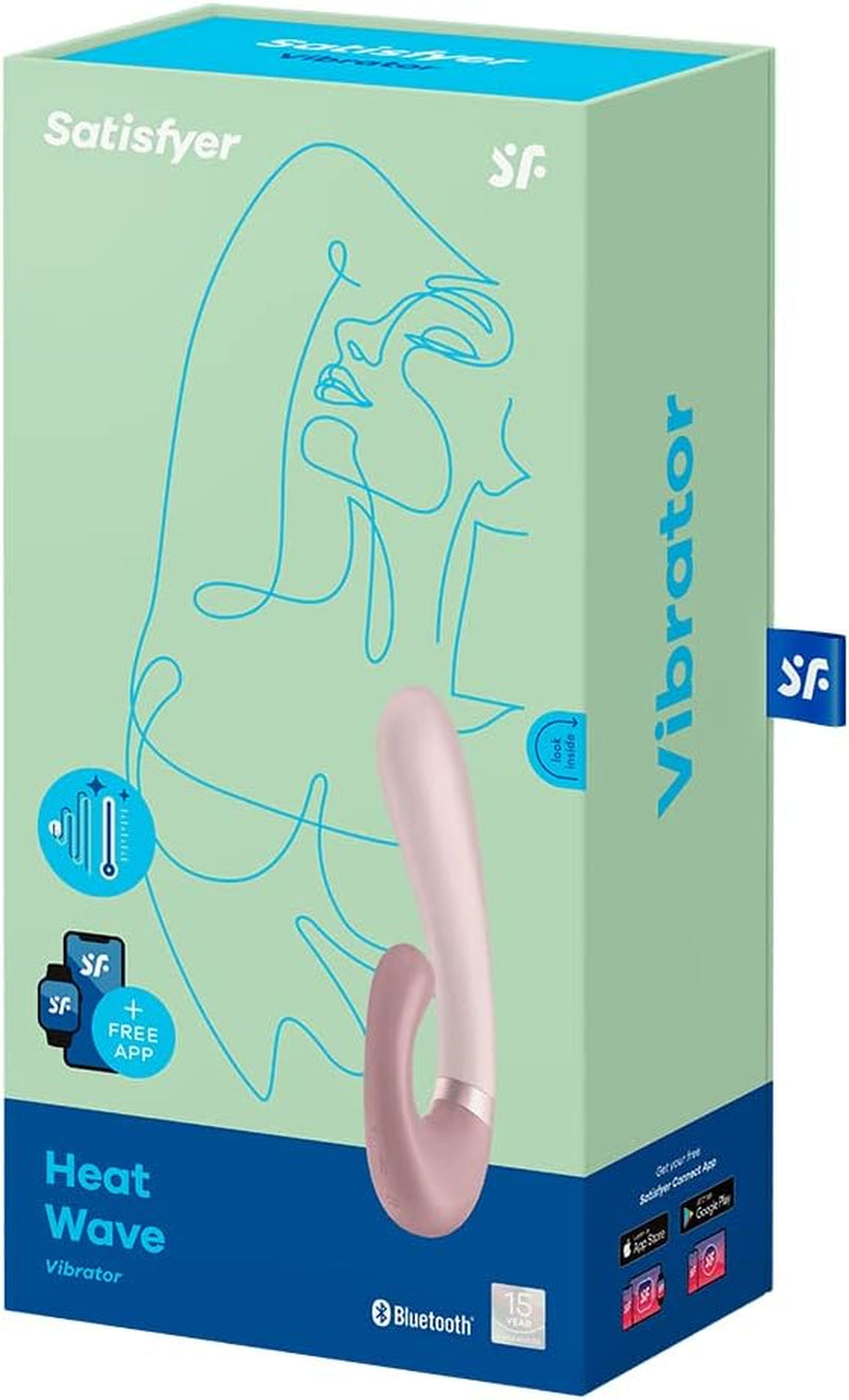 Heat Wave Rabbit Vibrator | Connect App | 2 Motors | Heat Function | Waterproof (IPX7) | Rechargeable Battery | Skin-Friendly Silicone