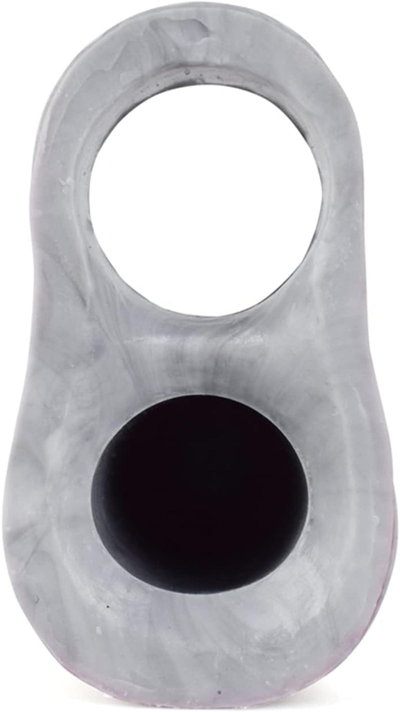 Penis Sleeve Extender, Liquid Silicone Penis Enlargement Extension with Cock Ring, Hollow Enlargement Penis Pump with Realistic Texture, 1.9 in Extension Glan (Color B)