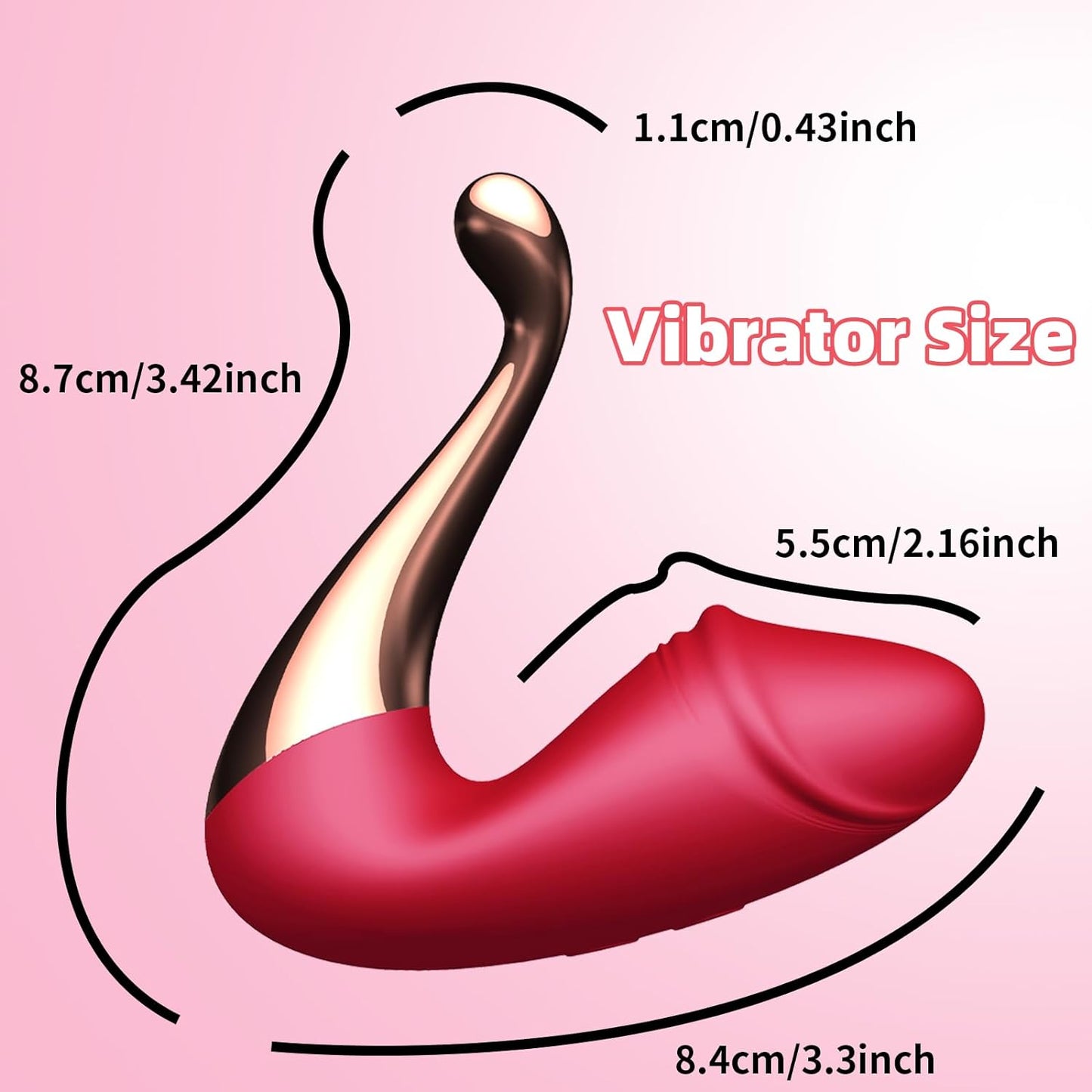 Mini Massager with Three Accessories Memory Function Travel Massager Small Size Gift Waterproof Rechargeable Wearable Massager-C11
