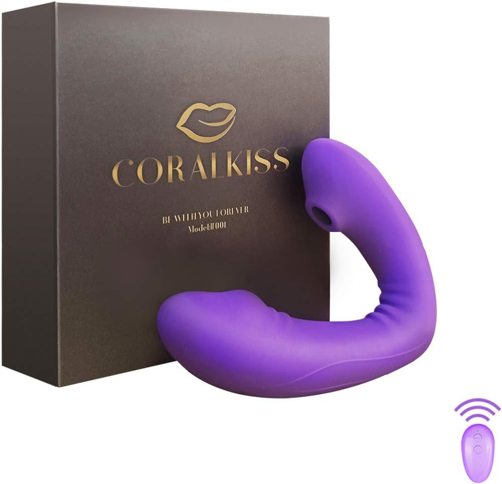 Mr. Octopus Sucking Vibrator, Nipple and Clitoris Stimulator, 2 in 1 Function, 10 Vibration Modes,Ipx7 Waterproof and Quiet Design, USB Magnetic Charging and Portable